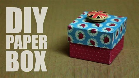 How To Make A Paper Box With A Lid That Opens Easy Paper Box Diy