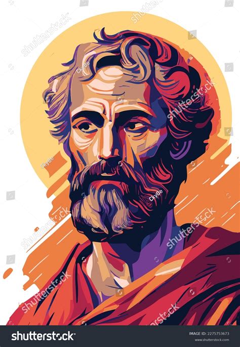 Saint Peter Apostle Christ Colored Vector Stock Vector Royalty Free