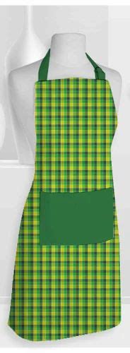 Green Checked Linen Cotton Apron For Kitchen Size Medium At Rs 65 In Karur