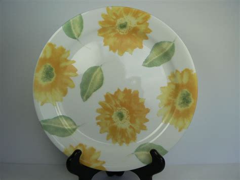 Corelle Lifestyles Sunflowers Luncheon Plate Set Of 3 Corning Ebay