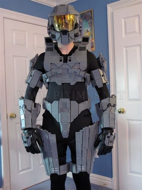 Master Chief Armor Made Out Of Lego Fun