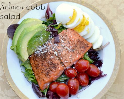 Salmon Cobb Salad The Realistic Nutritionist