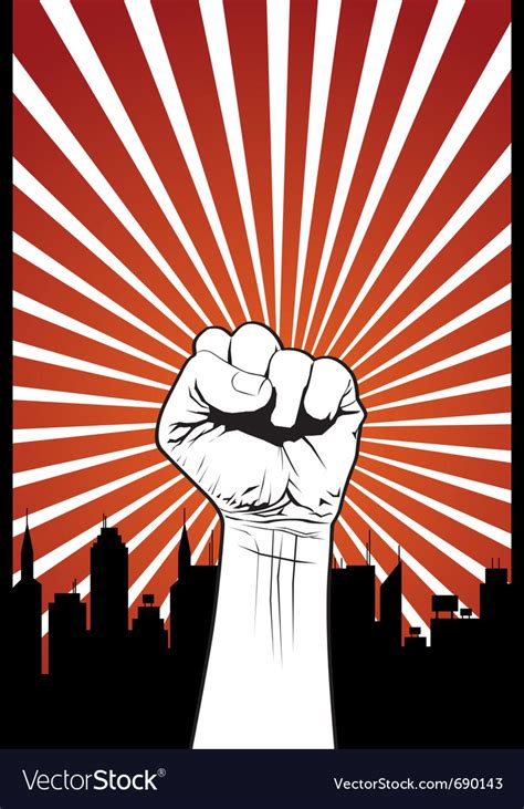 Power Fist Royalty Free Vector Image Vectorstock