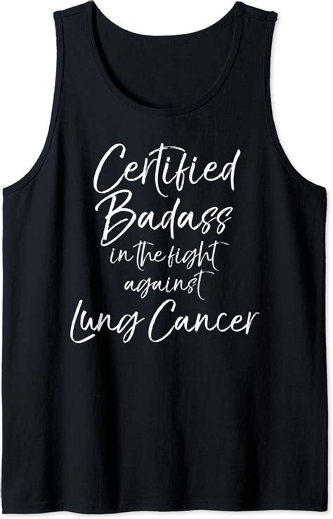 certified badass in the fight against lung cancer tank top clothing shoes and jewelry