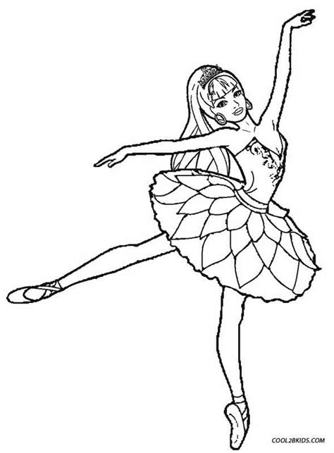 Dibujos Para Colorear En Linea Barbie Ballerina Coloring Pages Dance