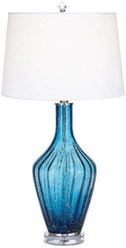 Possini Euro Elin Blue Fluted Art Glass Table Lamp Possin Dp