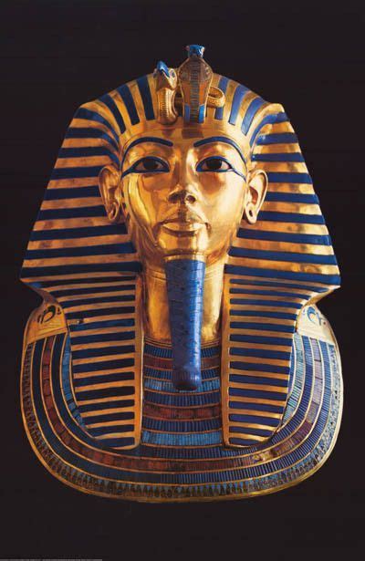 King Tut Tutankhamun Mummy Egyptian Art Poster 24x36 Egyptian Artifacts