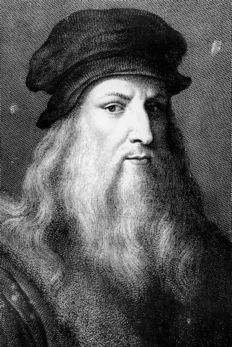 Leonardo Da Vinci Self Portrait Younger Years Realism Charcoal Artwork