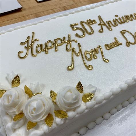 Let your local walmart bakery create a custom cake just for you. 50th Anniversary sheet cake | Anniversary cake, 50th ...
