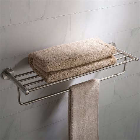 Kraus Bathroom Shelf 813 Towel Bar Brushed Nickel