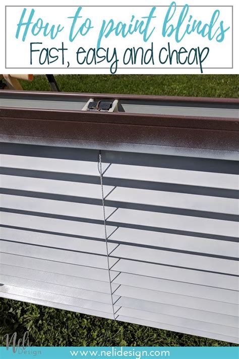 Make sure you don't touch the blind itself and work around from the sides, spraying the entire blind with color. How to paint blinds the fastest and cheapest way. Spray ...