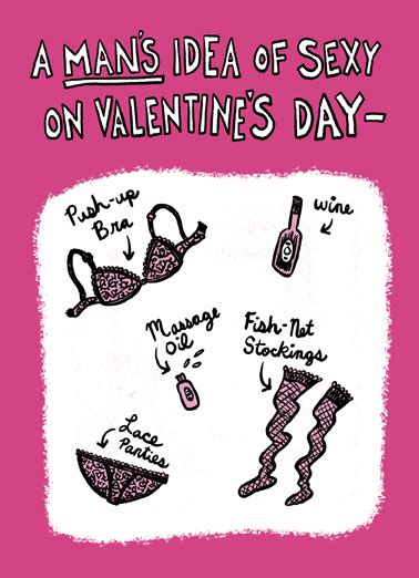 Funny Valentines Day Card Idea Of Sexy From