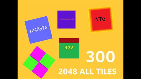 2048 All Tiles The 21 To 2300 Also Lv 3000 In A Square 2048