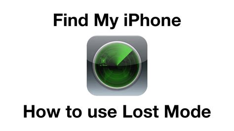 How To Use Find My Iphone Lost Mode Youtube