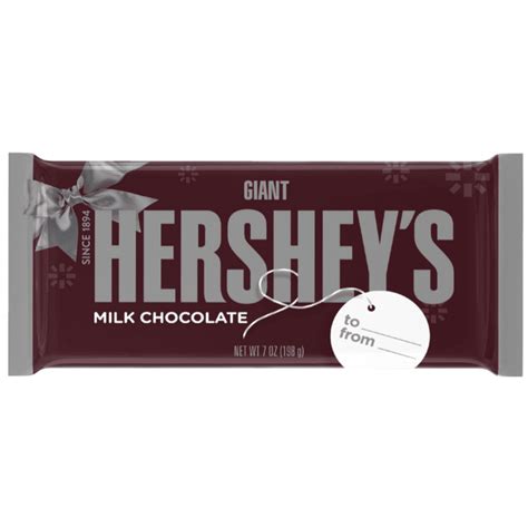 Hersheys Holiday Milk Chocolate Giant Bar 7 Oz