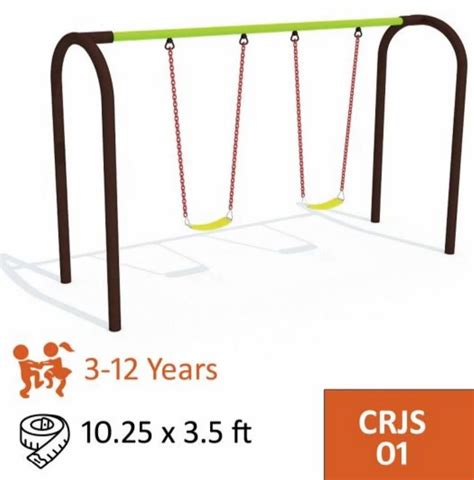 Mild Steel Kids Playground Double Swing At Rs 48000 Outdoor Double