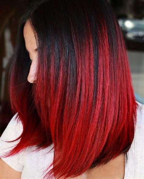 30 Flattering Red Ombre On Black Hair Ideas 2023 Trends