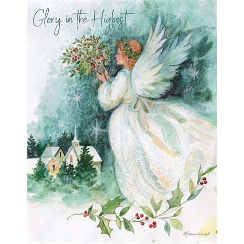4 x 5 12 inch boxed angel greeting cards christmas angels m1747xs the best card company