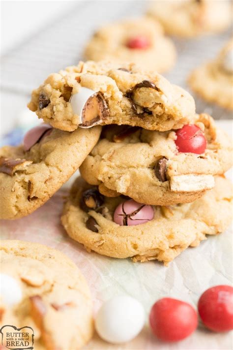 Save this chocolate chip cookie recipe. CARAMEL PRETZEL CHOCOLATE CHIP COOKIES - Butter with a ...
