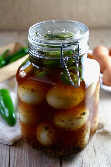 Jalapeno Pickled Eggs Recipe Recipe Spicy Pickled Eggs Pickling