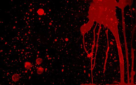 Blood Dripping Realistic Blood Splatter Black Background Draw Heat