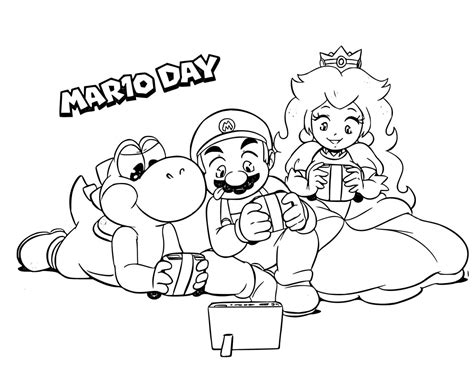 Baby Mario And Friends Coloring Pages