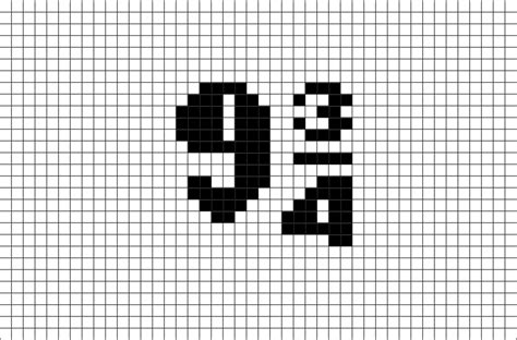 For 16 count aida fabric and. Platform Nine and Three-Quarters Pixel Art - BRIK