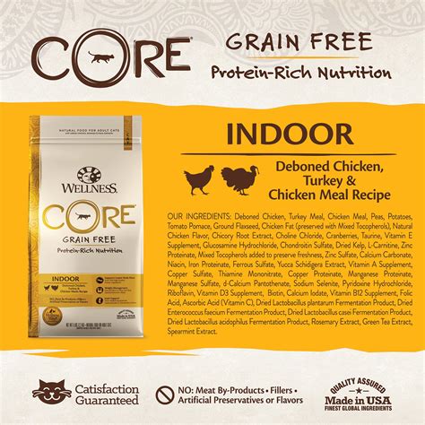 Wellness Core Indoor Cat Food Ingredients