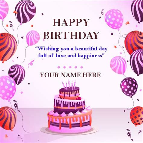 Happy Birthday Wishes Cards With Name