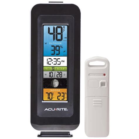 Acurite Digital Wireless Outdoor Black Thermometer In The Thermometer