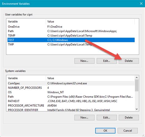 How To Change Clear Or Delete Environment Variables In Windows