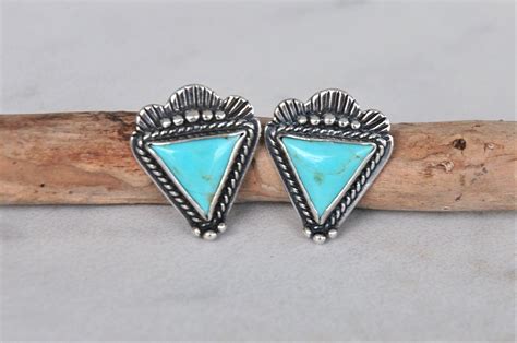 Sterling Silver Southwestern Turquoise Earrings Dakota West Earrings