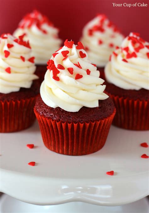 Red Velvet Cupcakes From Cake Mix Velvet Red Cupcakes Cake Cup Recipe