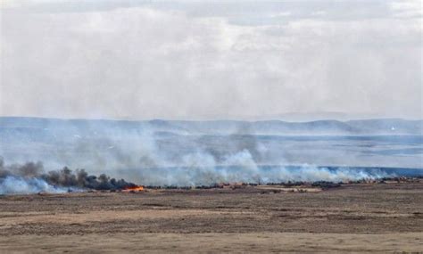 Wildfire Burns Through Grasslands National Park Cbc News Grasslands