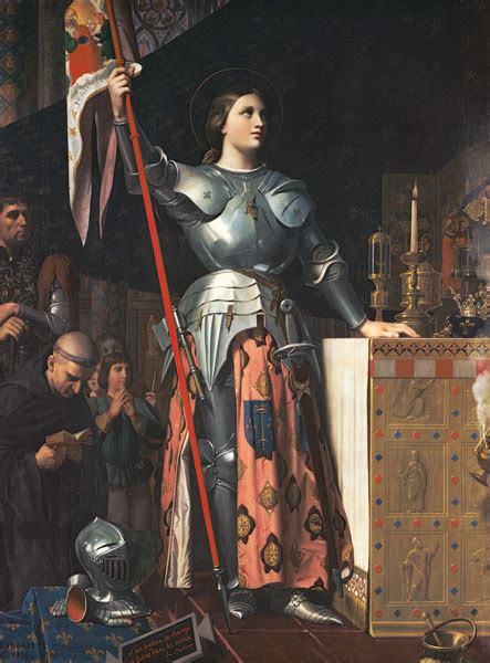 Joan Of Arc 1412 31 At The Coronation Jean Auguste Dominique Ingres