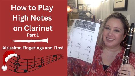 💫how To Play High Notes On Clarinet Pt 1 Altissimo Fingerings C G