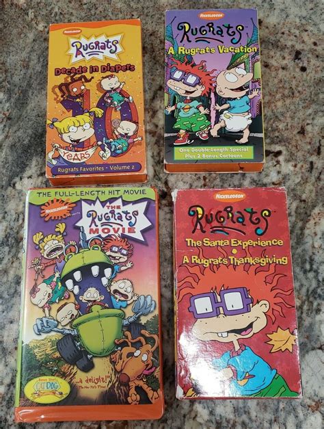 Nickelodeon Rugrats Vhs Pack The Rugrats Movie Rugrats In Paris The