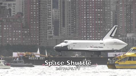 Enterprise Space Shuttle On The Hudson River In New York City Hudson