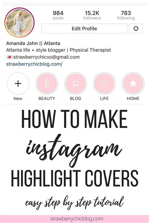 How To Make Your Own Instagram Highlight Covers Step By Step Tutorial