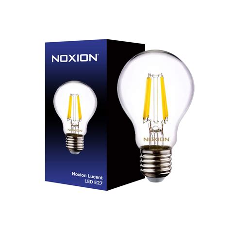 Noxion Lucent Led E27 Poire Filament Claire 7w 806lm 822 827 Dim To