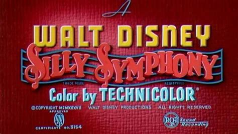 The Title For Walt And Mickeys Silly Show Color By Technicolor