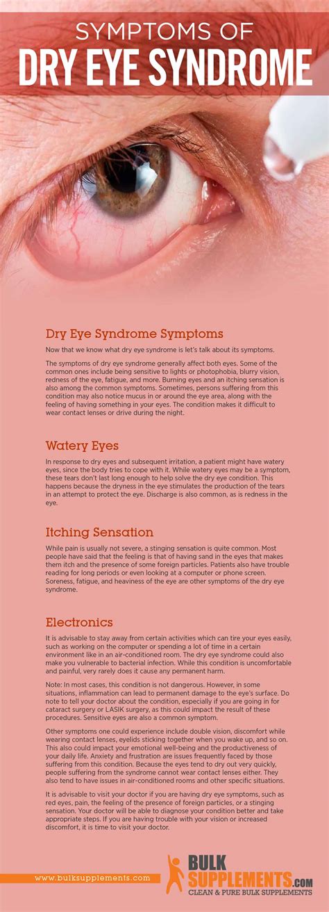 Dry Eye Syndrome Symptoms Causes And Treatment
