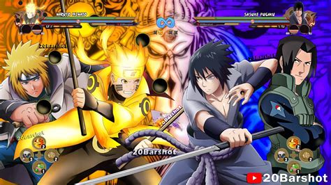 Naruto Minato Vs Sasuke Fugaku Full Fight Naruto Ninja Storm 4 Mod