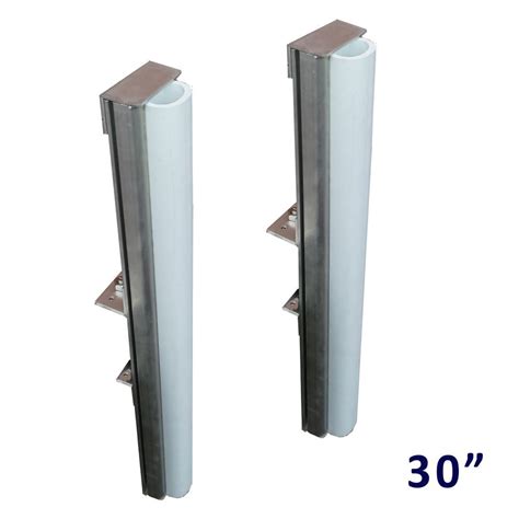 Pair 2 Pvc And Aluminum Vertical 30 Inch Dock Bumpers Dock Bumpers