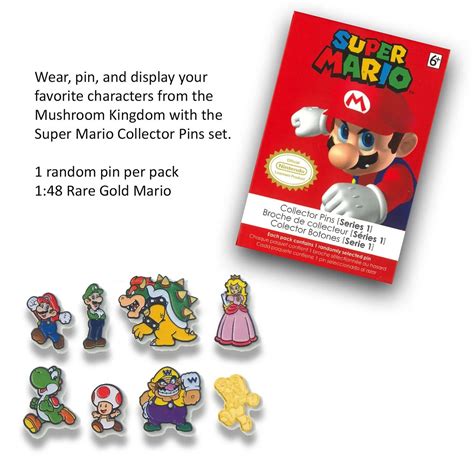Powera Super Mario Collector Pins Blind Pack Gamedealdaily