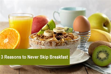 3 Reasons You Should Never Skip Breakfast Right Nutrition Works