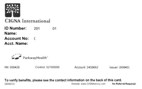 Please complete this form for a new cigna healthcare id for you or your dependents. Cigna International - Parkway Health