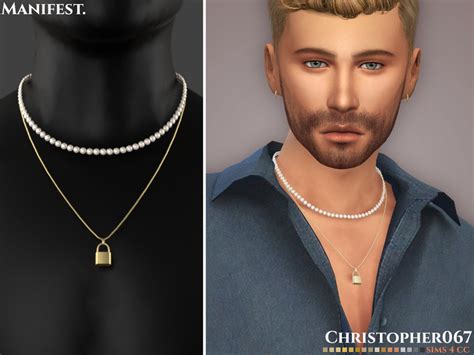 The Sims Resource Manifest Necklace Male Christopher067