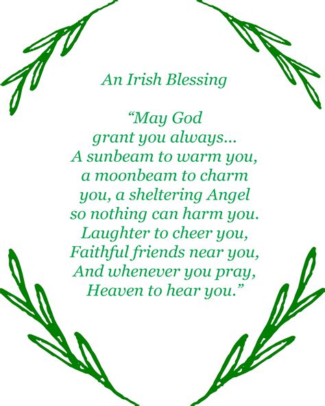 Irish Blessing Printable