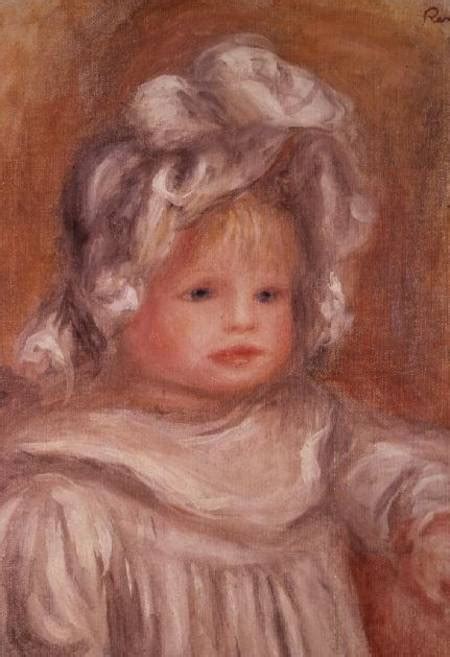 Portrait Of A Child Pierre Auguste Renoir En Reproduction Imprimée Ou